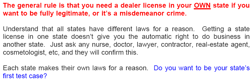 HOW TO GET YOUR CAR DEALERS AUCTION LICENSE WITHOUT A LOT